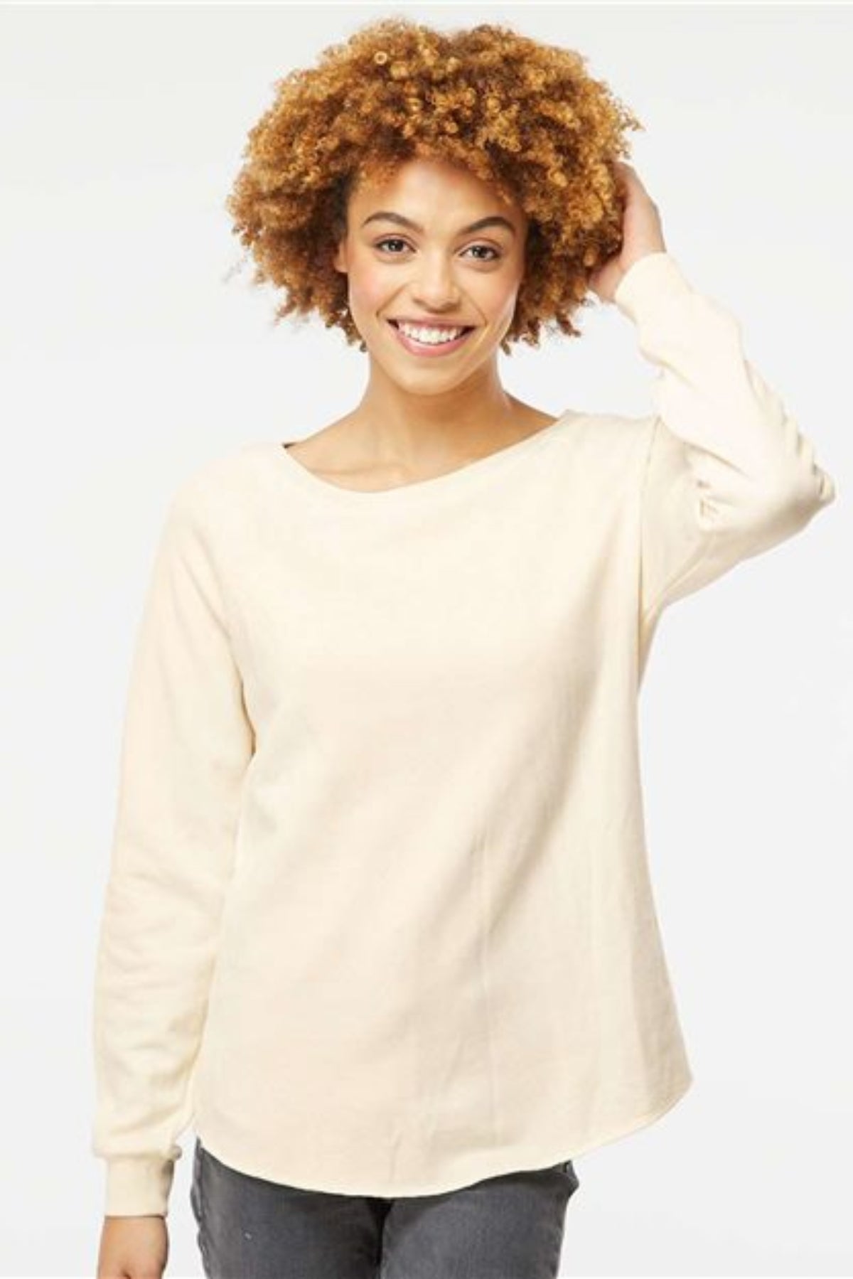 women's california wave wash crewneck sweatshirt - prm2000
