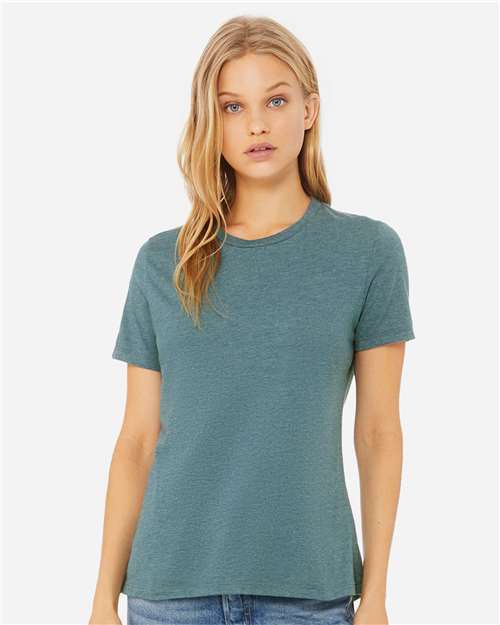 women’s relaxed fit heather cvc tee - 6400cvc