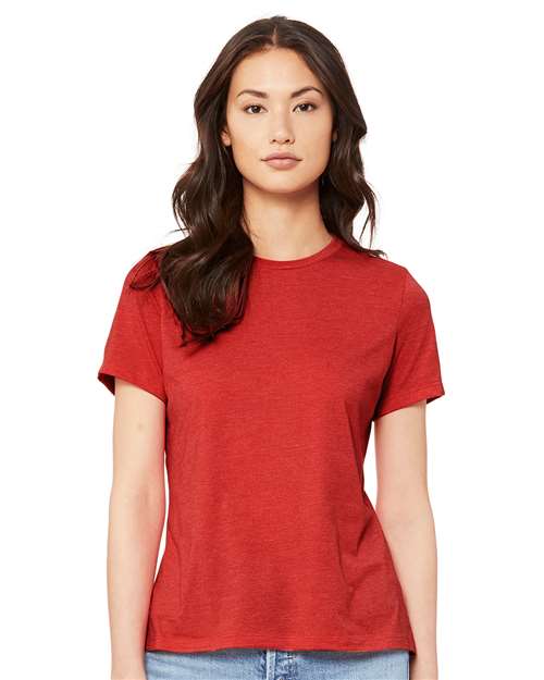 women’s relaxed fit heather cvc tee - 6400cvc