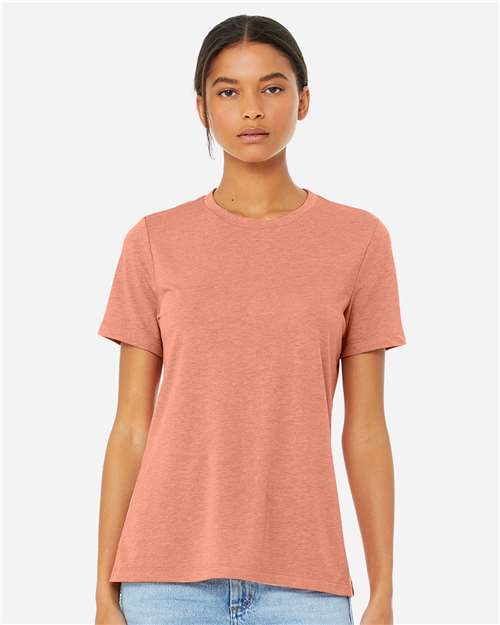 women’s relaxed fit heather cvc tee - 6400cvc