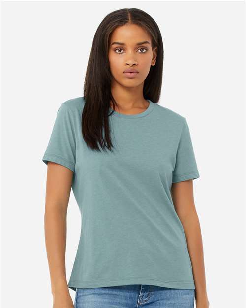 women’s relaxed fit heather cvc tee - 6400cvc