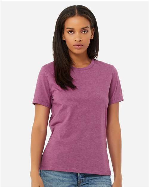 women’s relaxed fit heather cvc tee - 6400cvc
