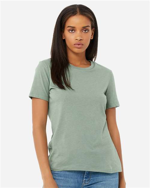 women’s relaxed fit heather cvc tee - 6400cvc