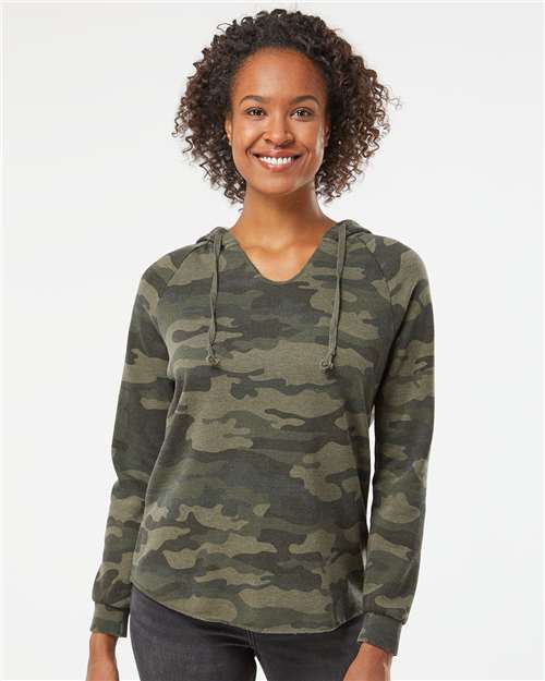 women’s lightweight california wave wash hooded sweatshirt - prm2500