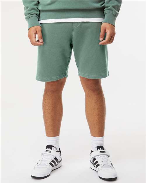 unisex pigment-dyed fleece shorts - prm50stpd