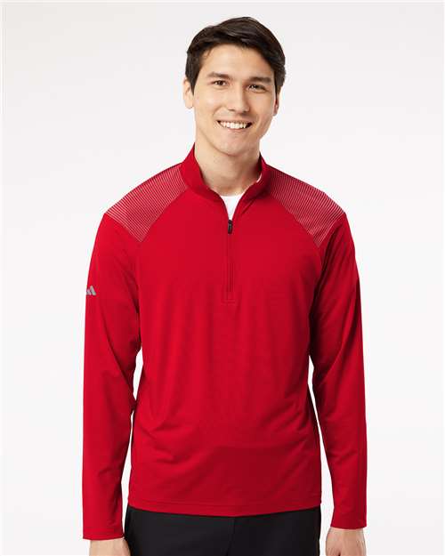 men's ultimate365 lightweight shoulder stripe quarter-zip pullover - a520
