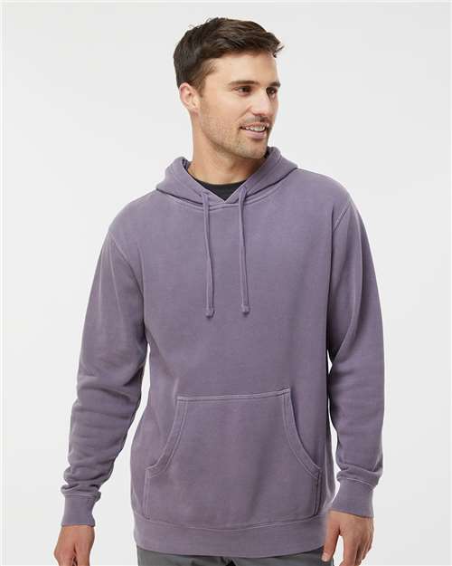 unisex midweight pigment-dyed hooded sweatshirt - prm4500