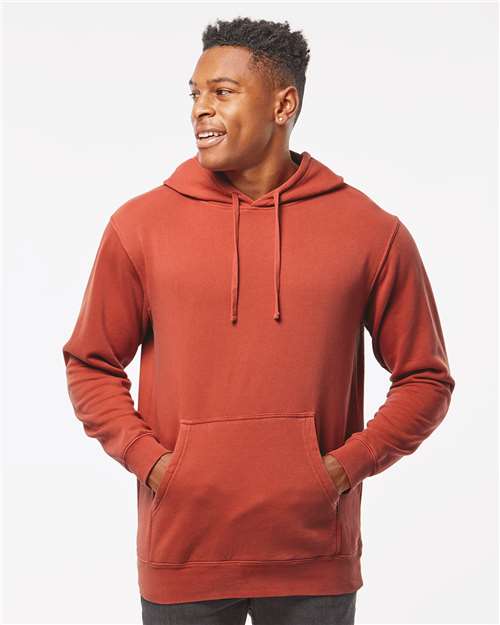unisex midweight pigment-dyed hooded sweatshirt - prm4500