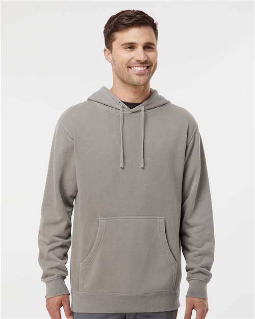 unisex midweight pigment-dyed hooded sweatshirt - prm4500