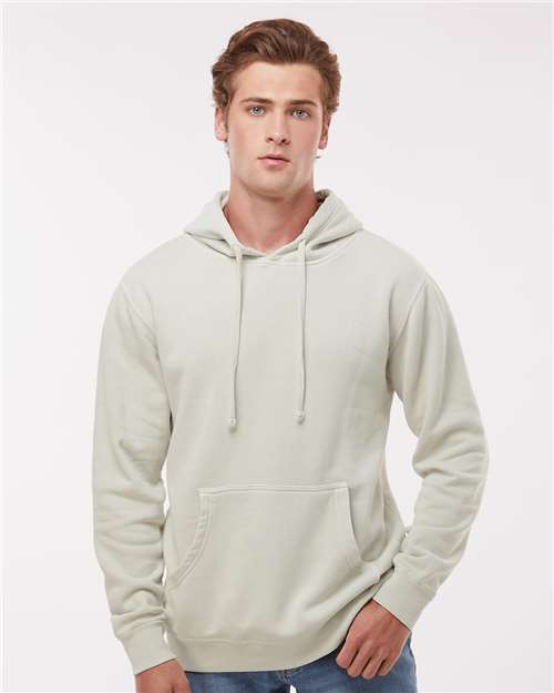 unisex midweight pigment-dyed hooded sweatshirt - prm4500