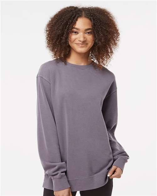 unisex midweight pigment-dyed crewneck sweatshirt - prm3500