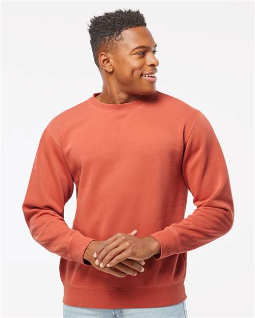 unisex midweight pigment-dyed crewneck sweatshirt - prm3500