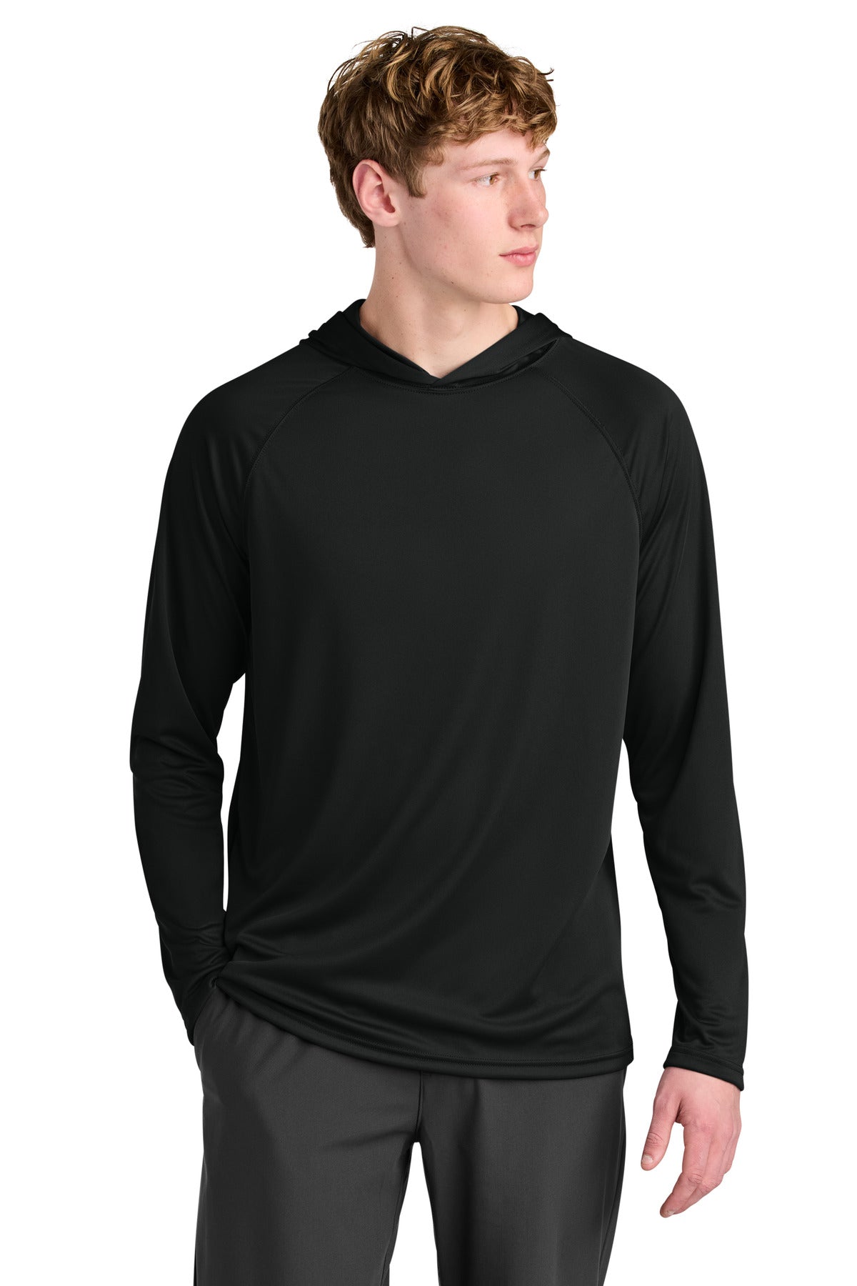 a4 cooling performance long sleeve hooded tee a4n3409