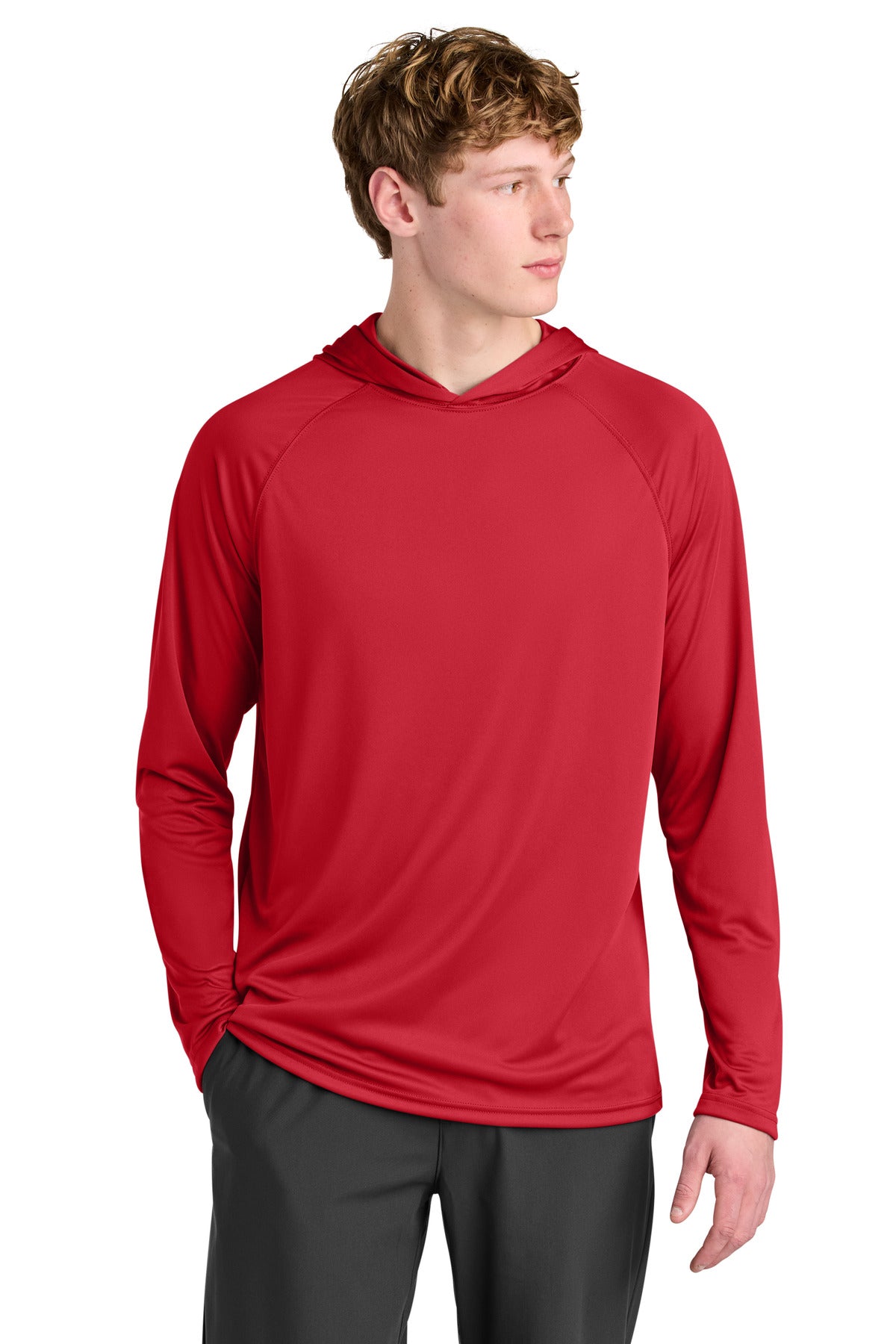 a4 cooling performance long sleeve hooded tee a4n3409