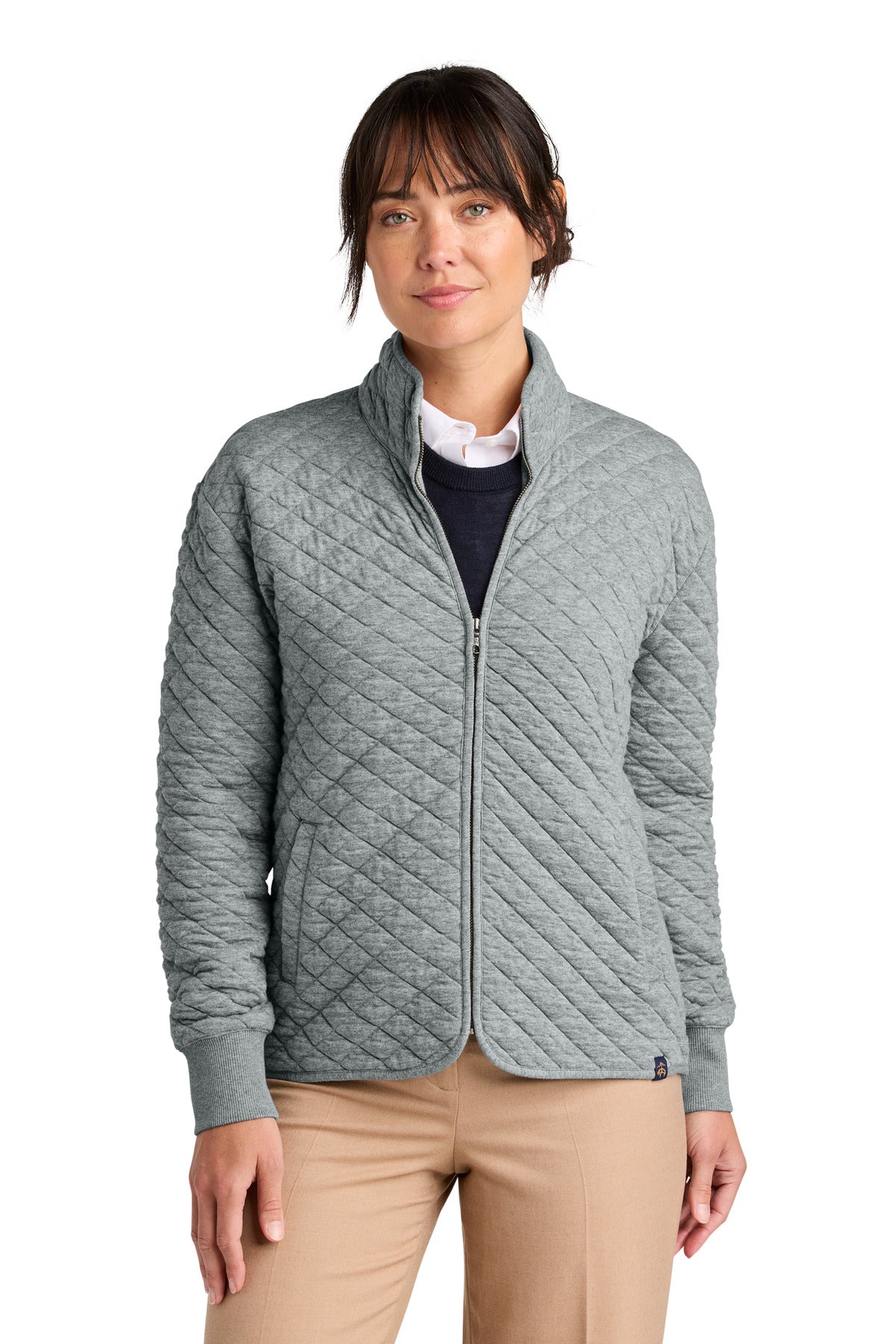 brooks brothers ®  women's diamond quilt full-zip bb18213