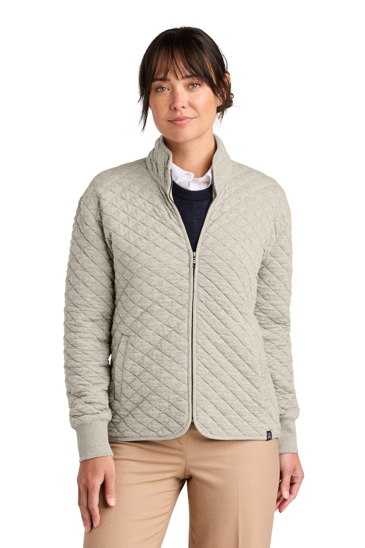 brooks brothers ®  women's diamond quilt full-zip bb18213