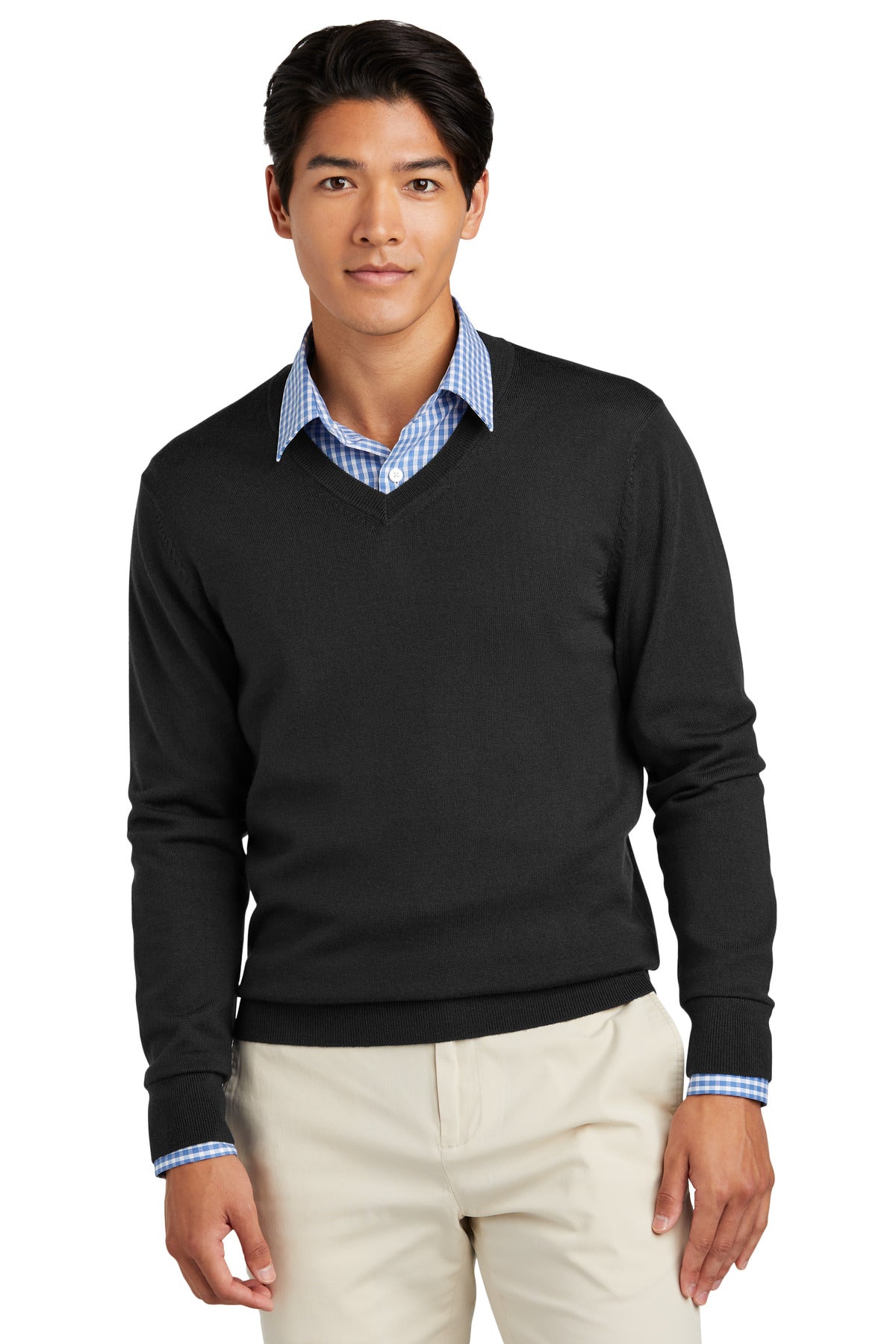 brooks brothers ®  washable merino v-neck sweater bb18410