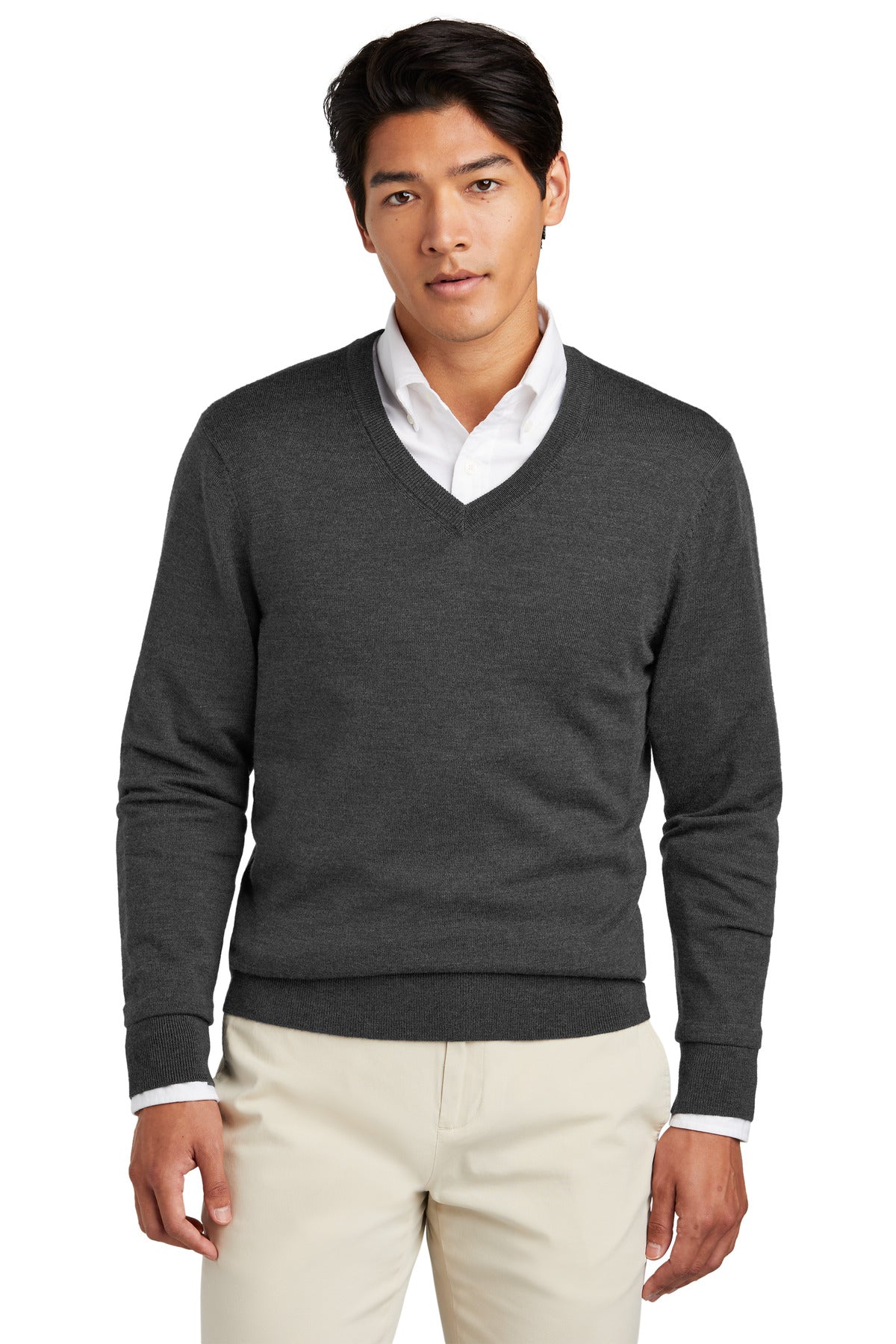 brooks brothers ®  washable merino v-neck sweater bb18410