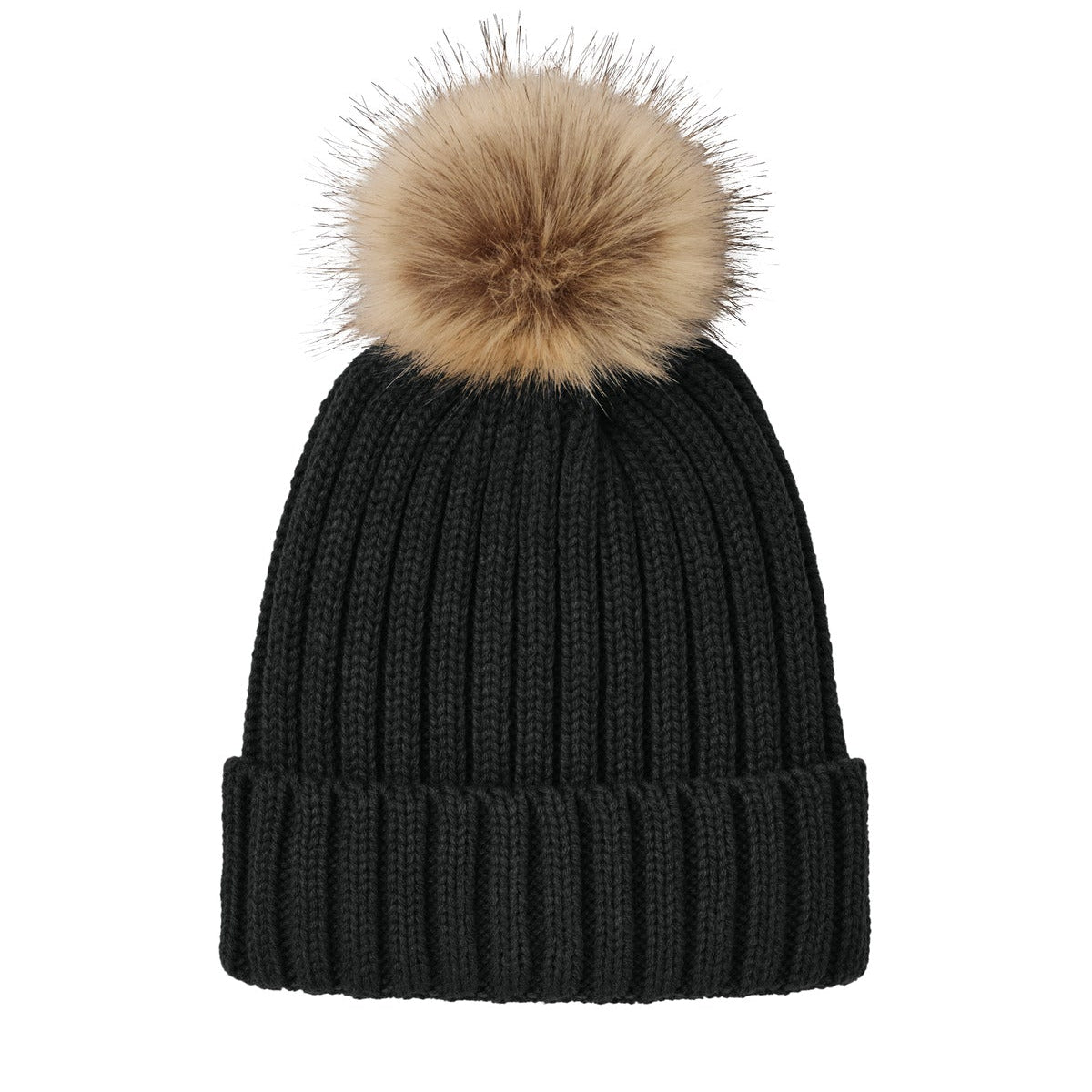 port authority ®  faux fur pom beanie c990