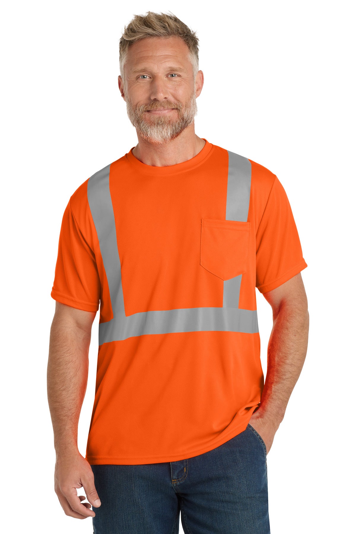 cornerstone  ®  ansi 107 class 2 mesh tee. cs200