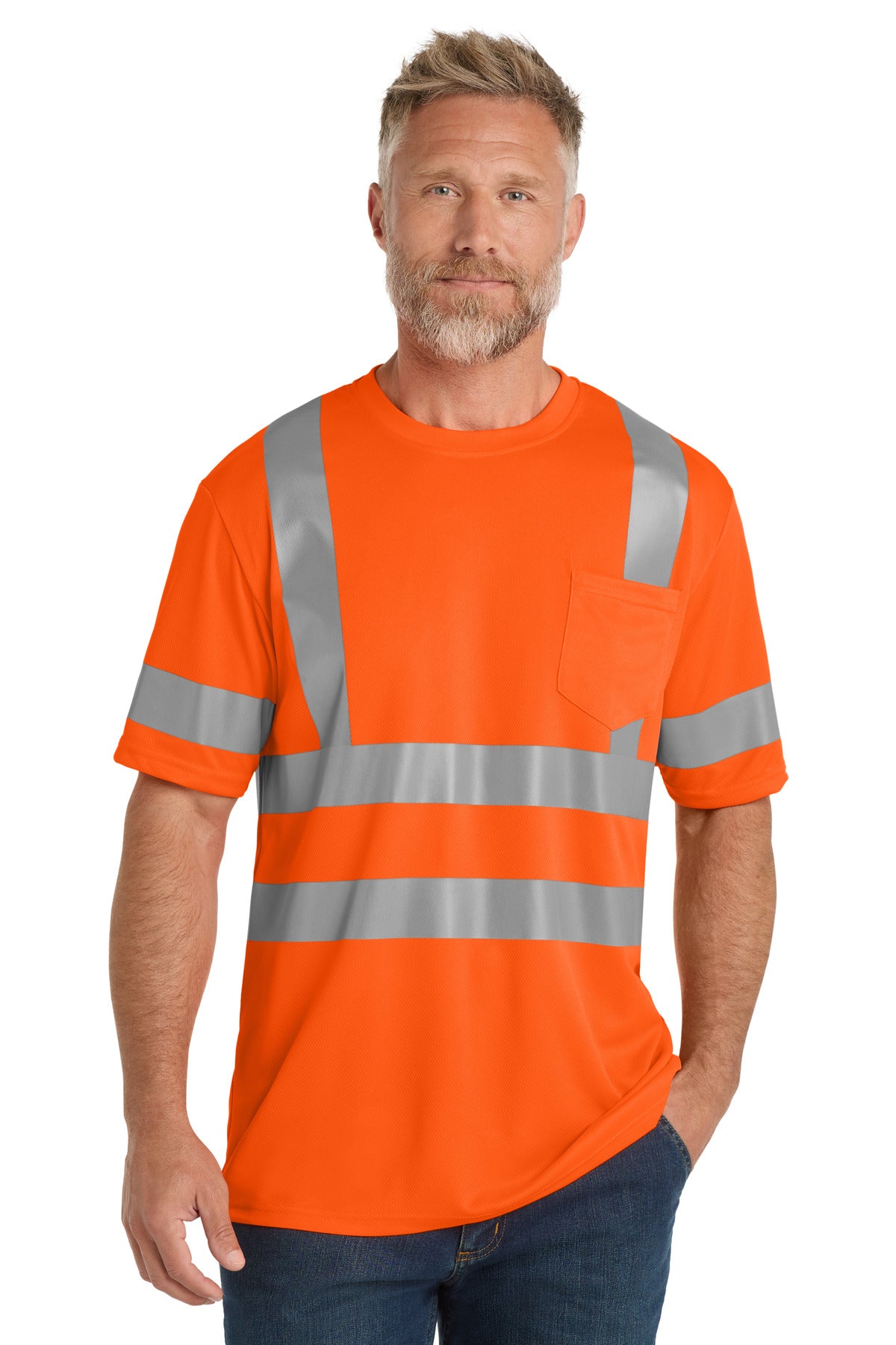cornerstone  ®  ansi 107 class 3 mesh tee. cs202
