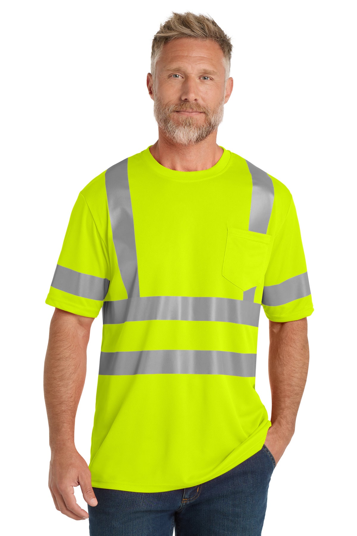 cornerstone  ®  ansi 107 class 3 mesh tee. cs202