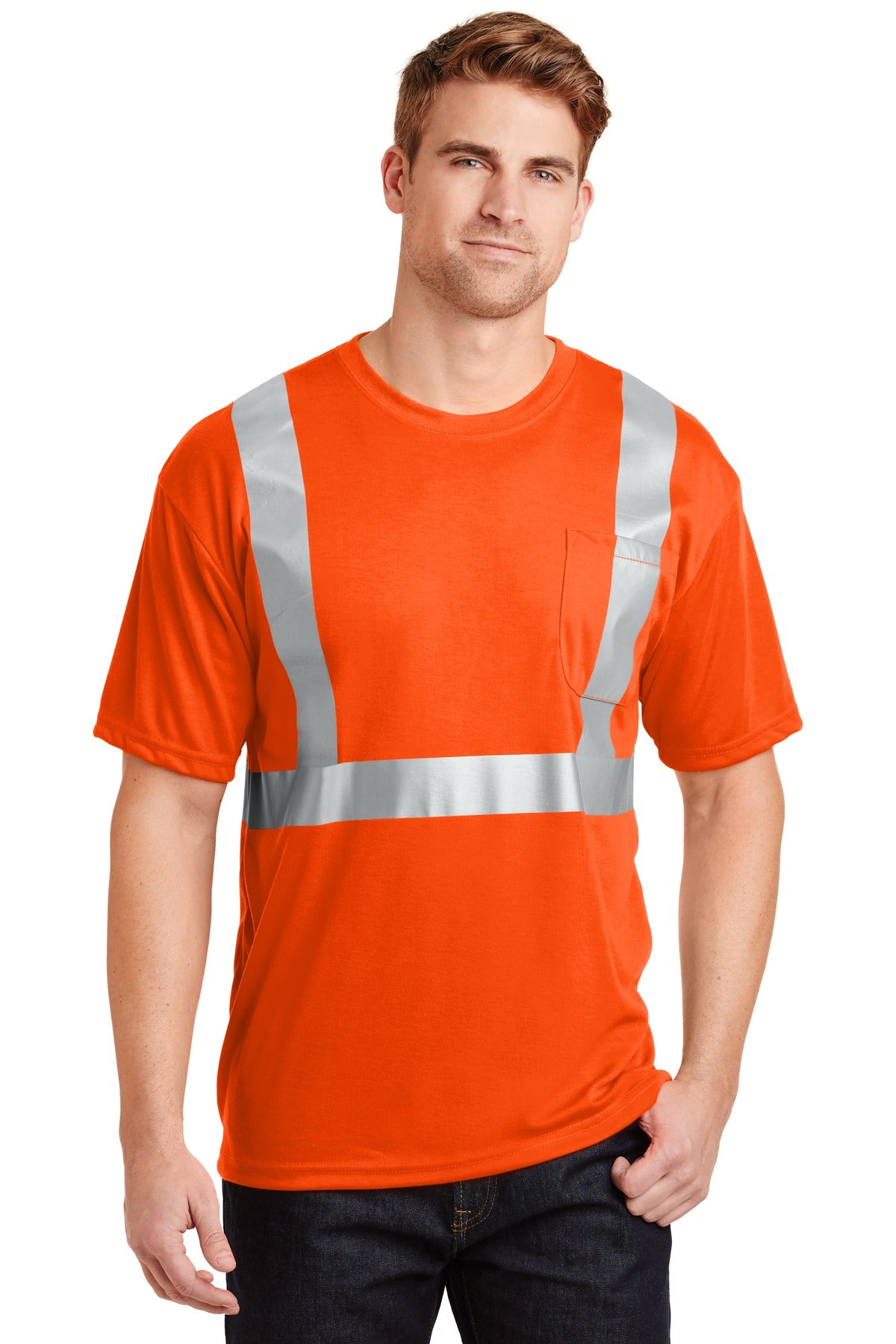 cornerstone ®  - ansi 107 class 2 safety t-shirt.  cs401