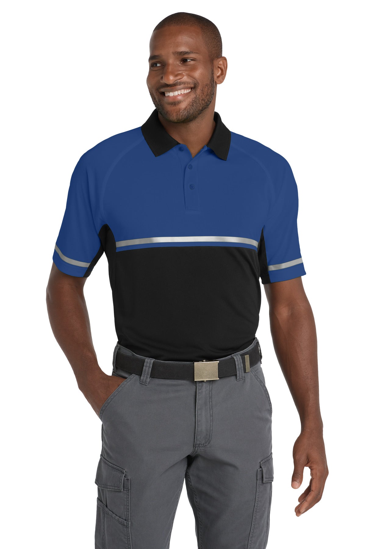 cornerstone  ®  select lightweight snag-proof enhanced visibility polo cs423