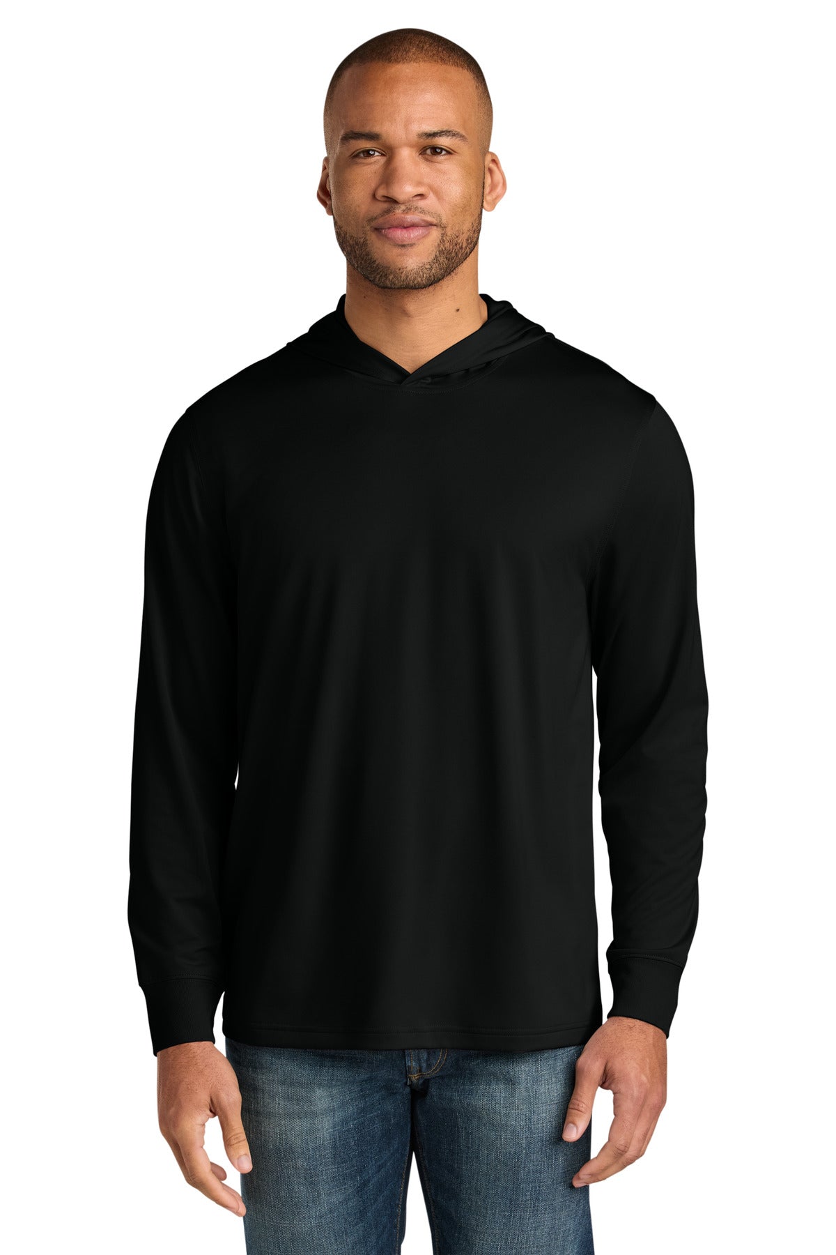 cornerstone ®  workwear pro long sleeve hooded tee cs440lsh