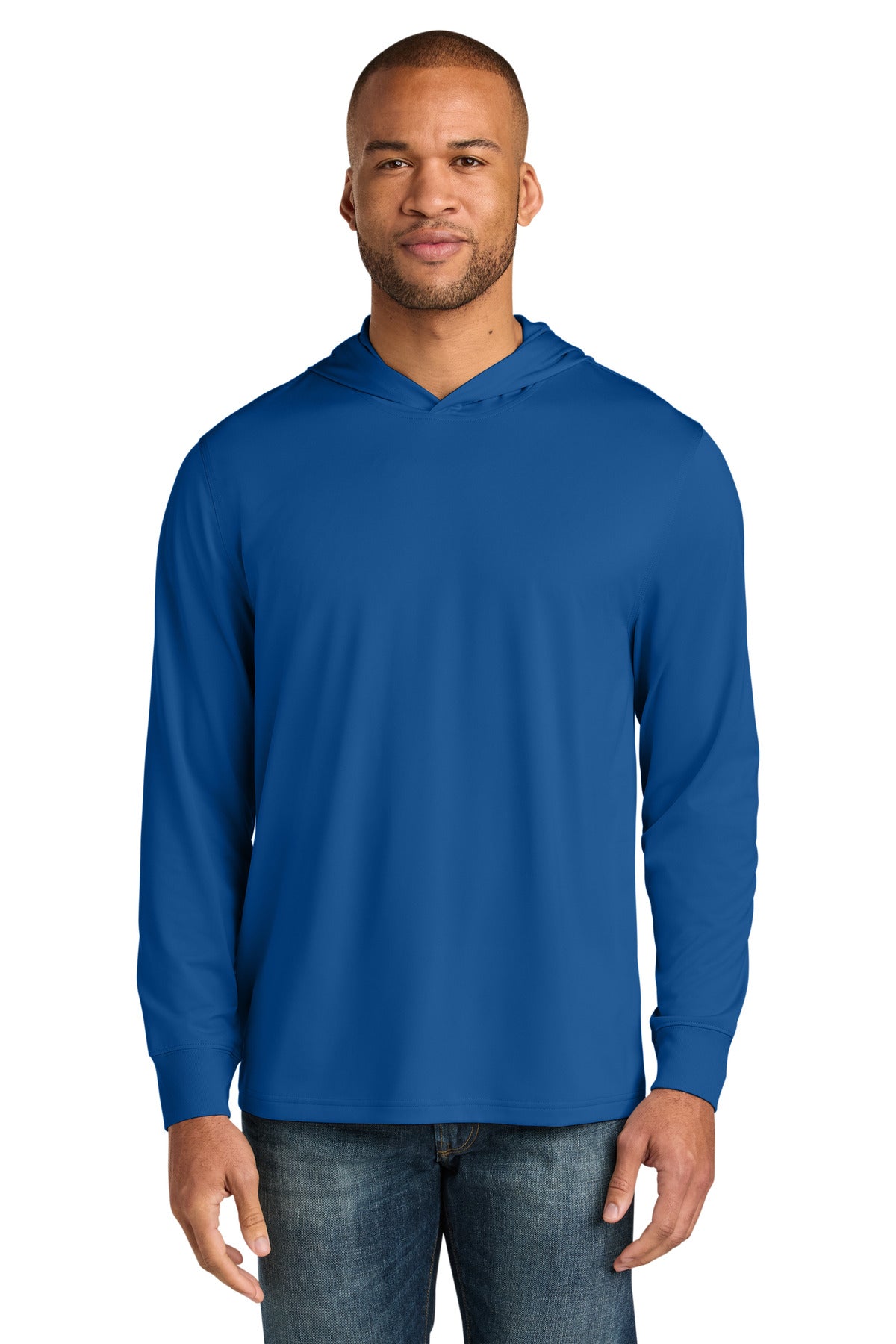 cornerstone ®  workwear pro long sleeve hooded tee cs440lsh