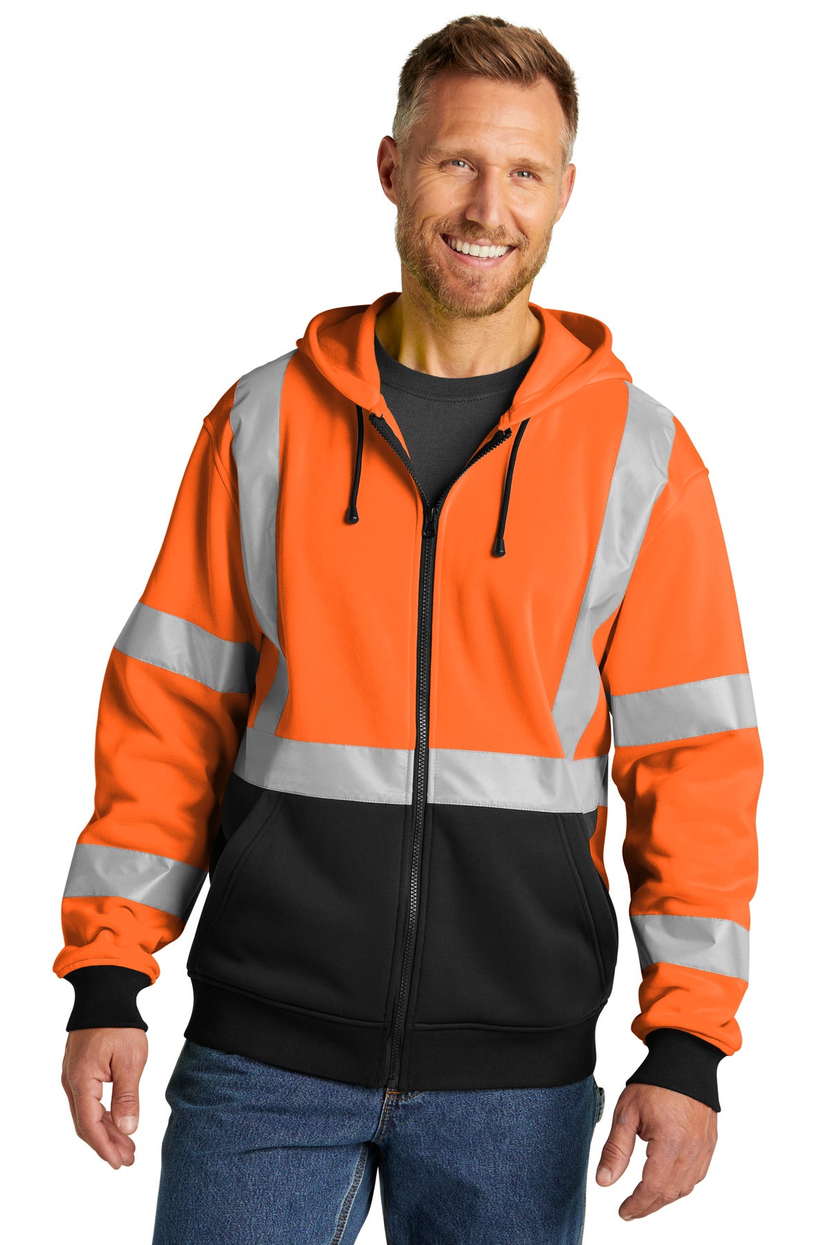 cornerstone ®  a107 class 3 heavy-duty fleece full-zip hoodie csf300