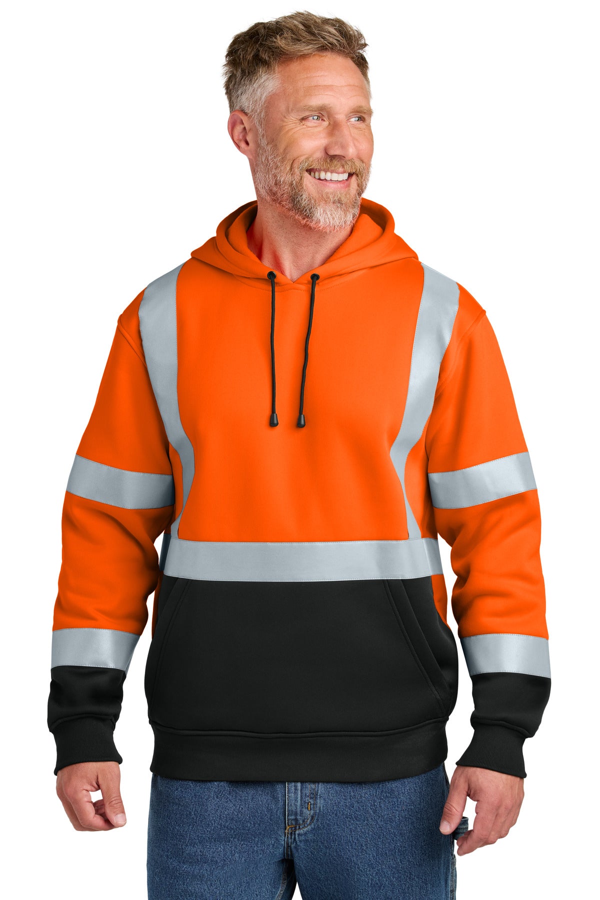 cornerstone ®  ansi 107 class 3 heavy-duty fleece pullover hoodie csf301