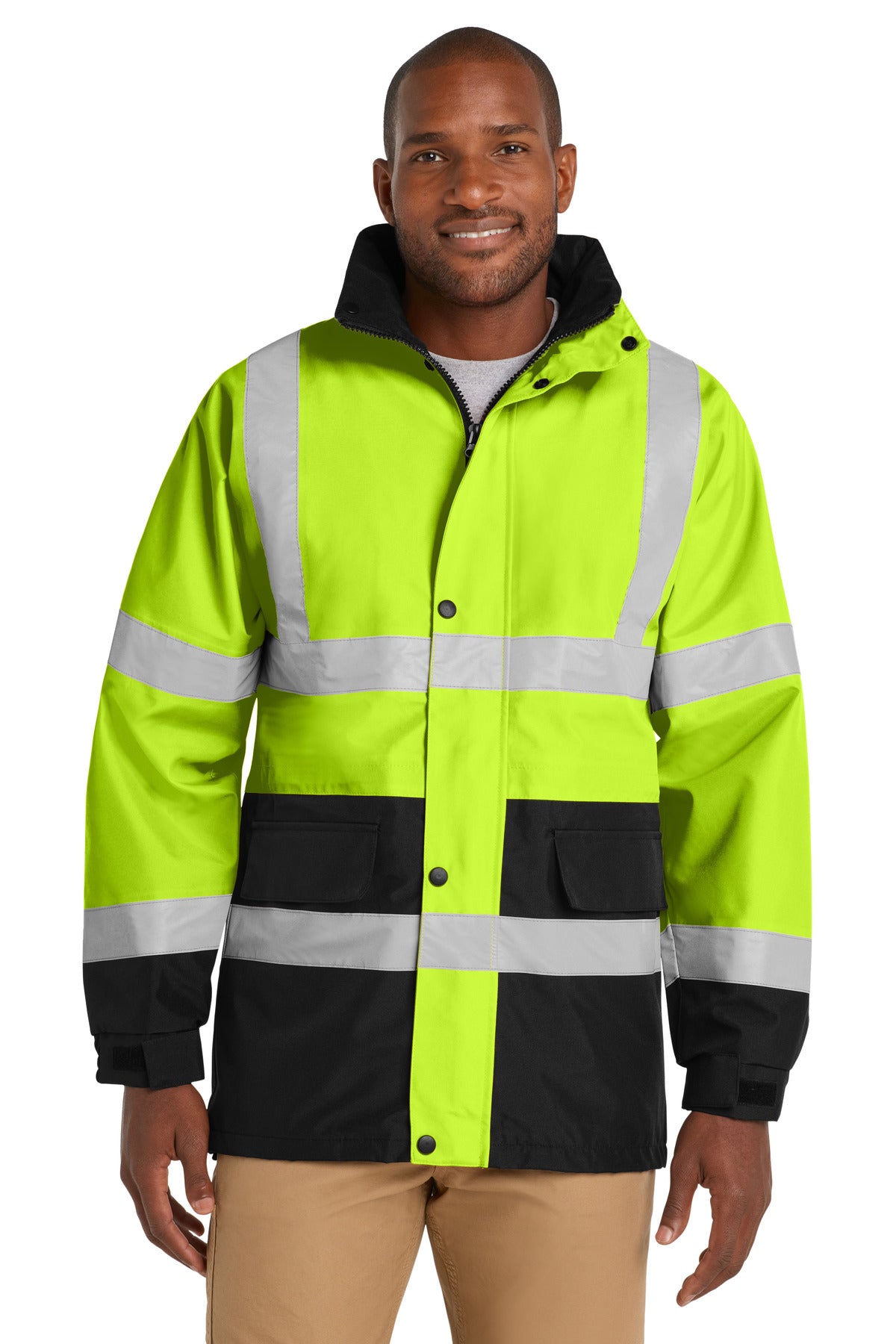 cornerstone ®  - ansi 107 class 3 waterproof parka. csj24