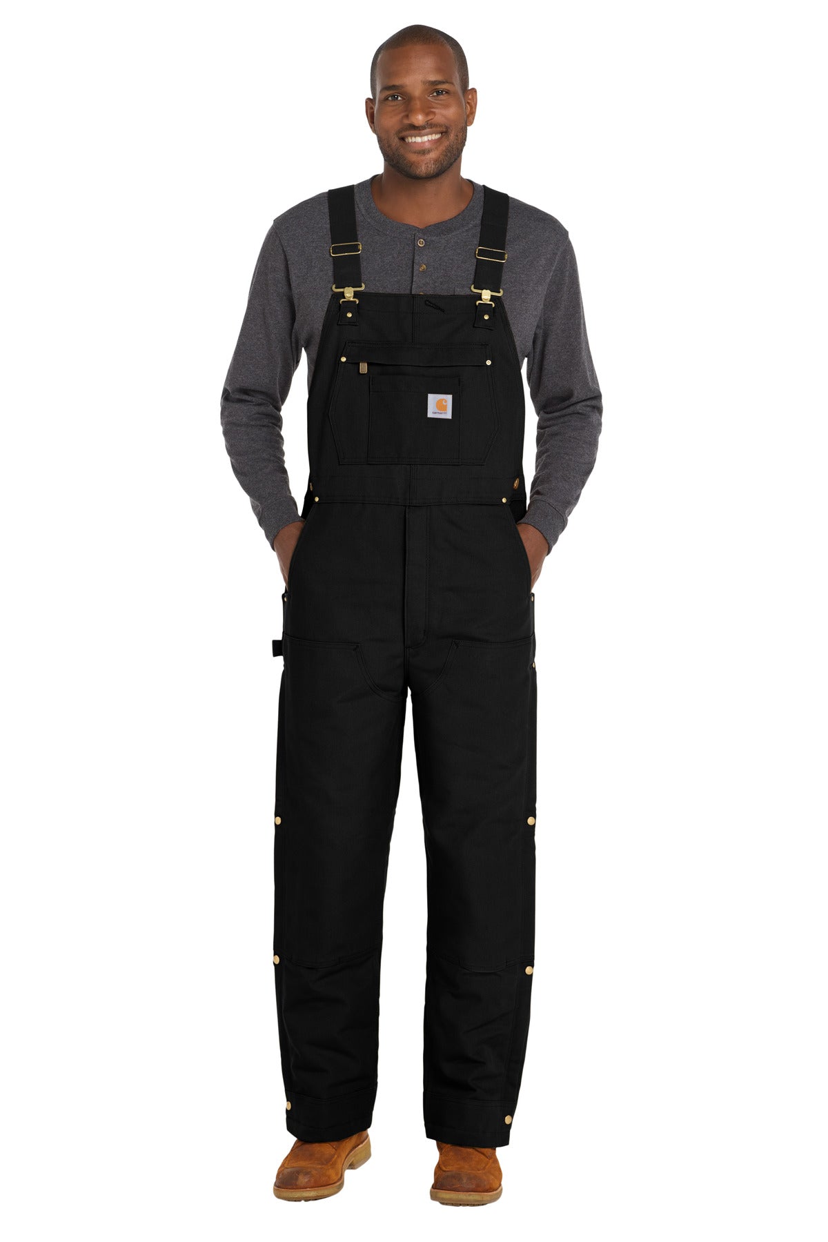carhartt ®  firm duck insulated bib overalls ct106672