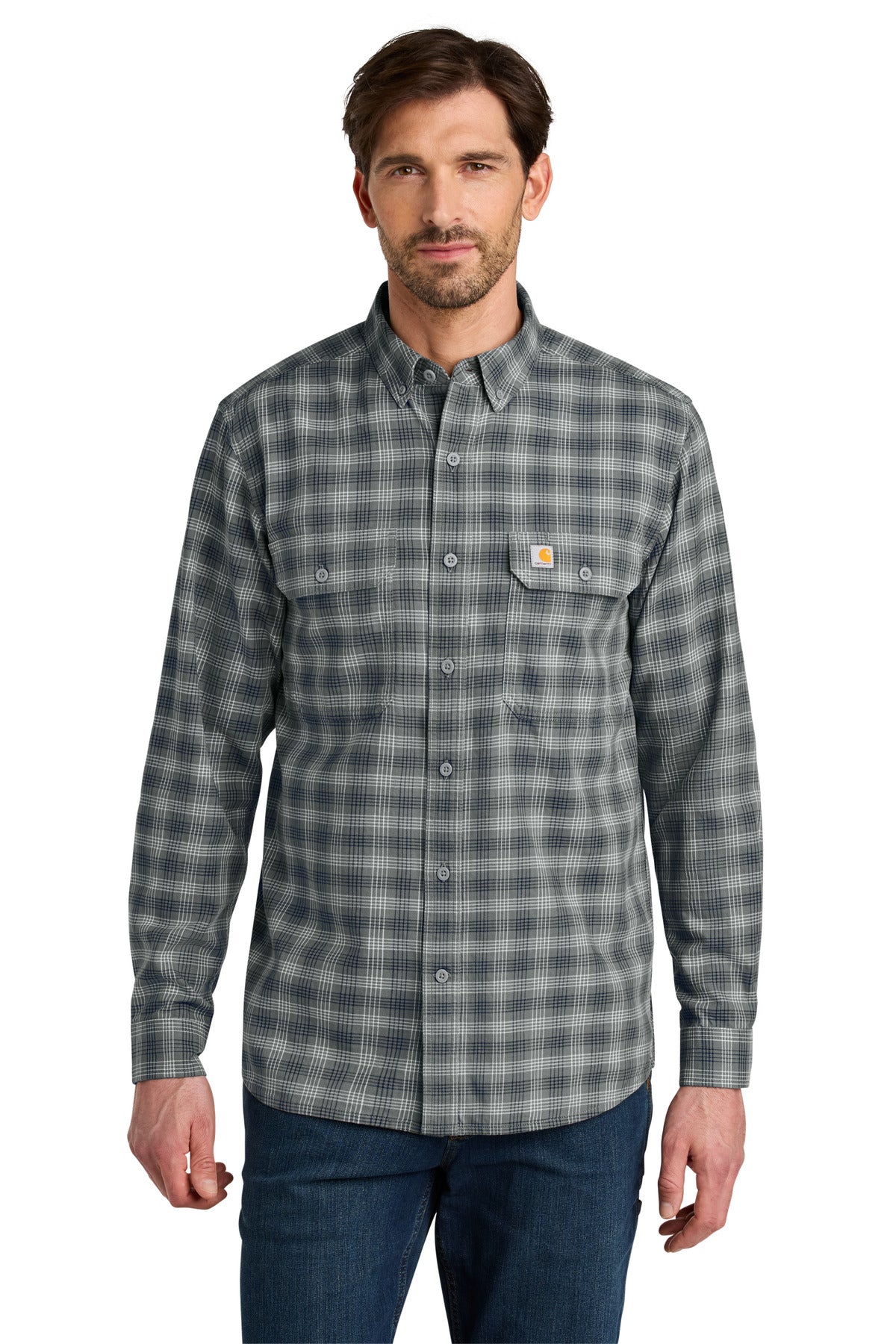 carhartt ®  rugged flex ®  plaid long sleeve shirt ct107109
