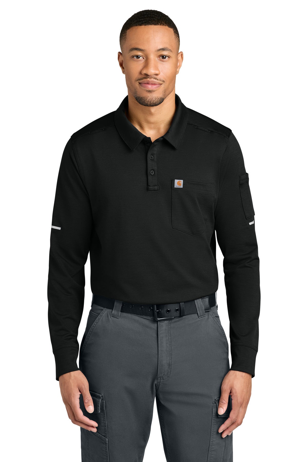 carhartt ®  fld & rscu long sleeve polo ctc16129