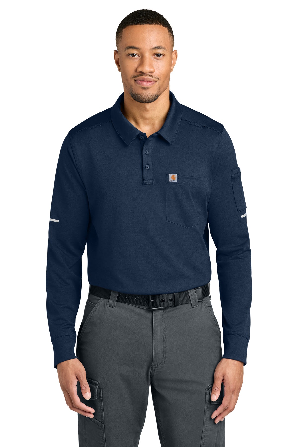 carhartt ®  fld & rscu long sleeve polo ctc16129