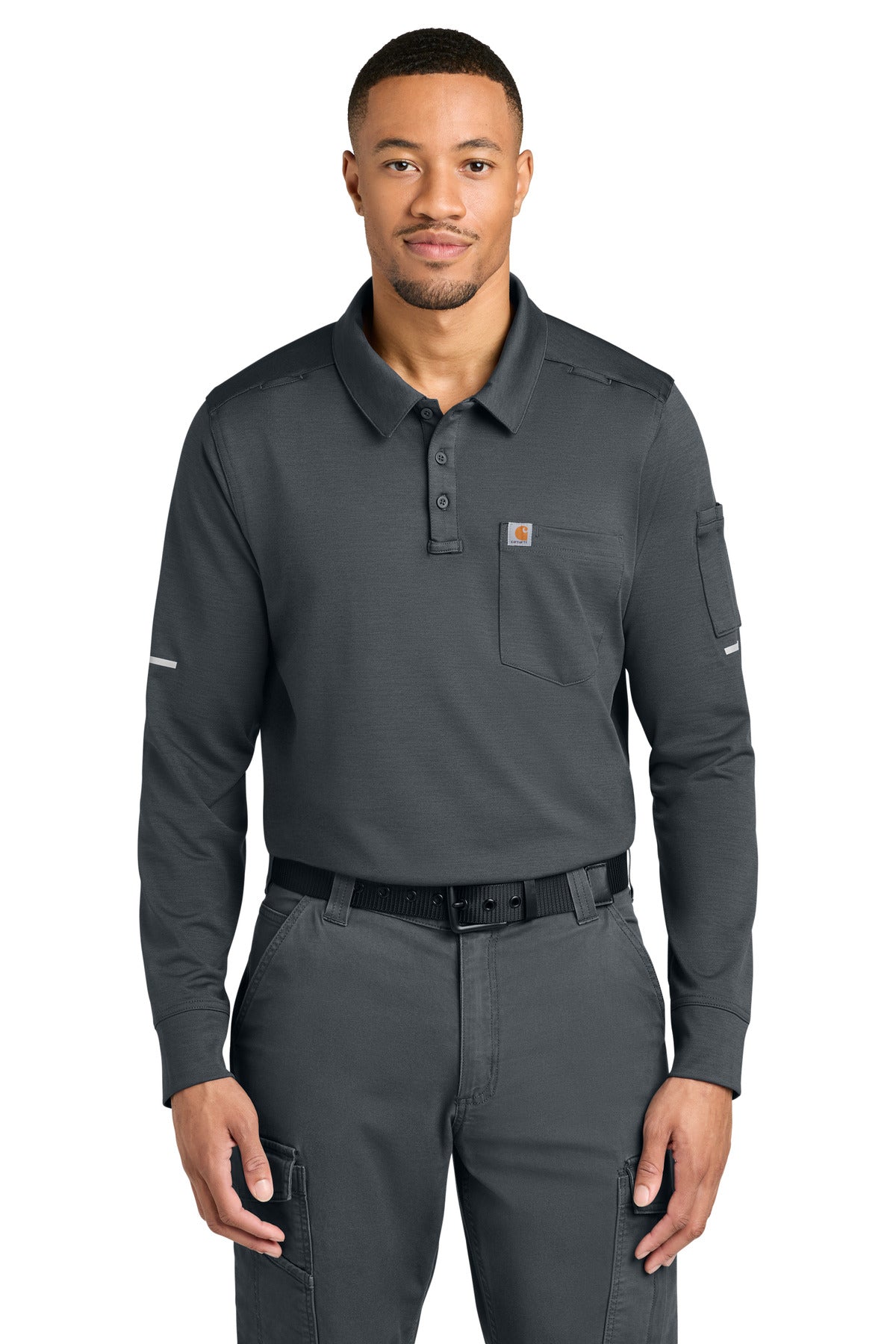 carhartt ®  fld & rscu long sleeve polo ctc16129