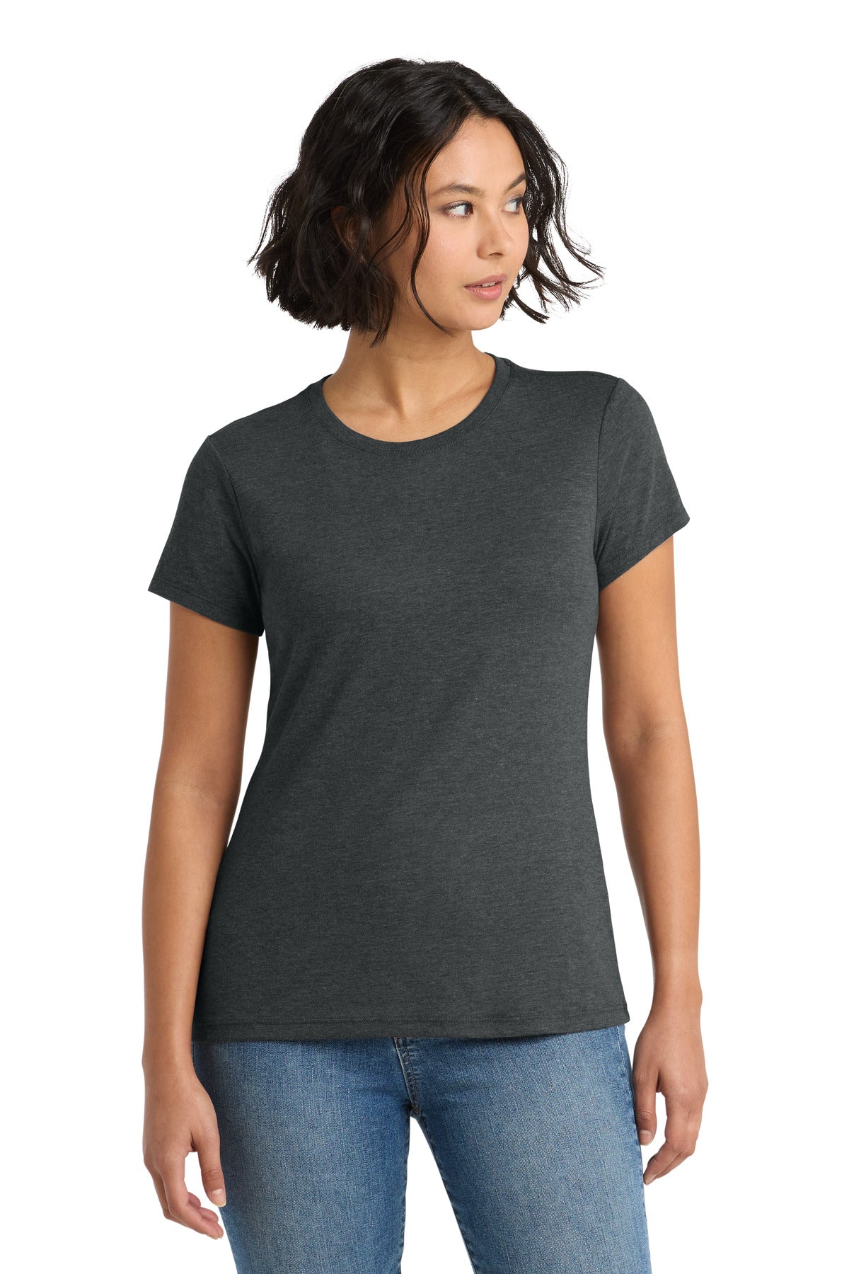 district  ®  women's perfect tri ®  tee. dm130l