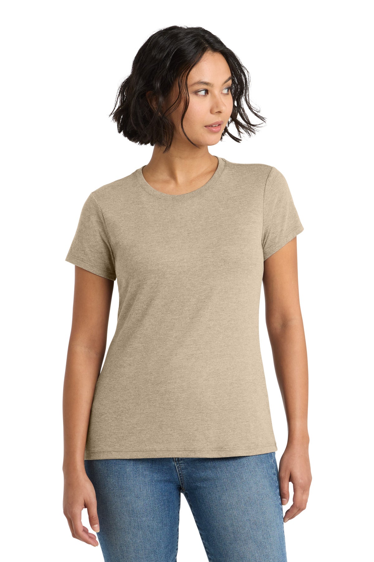 district  ®  women's perfect tri ®  tee. dm130l