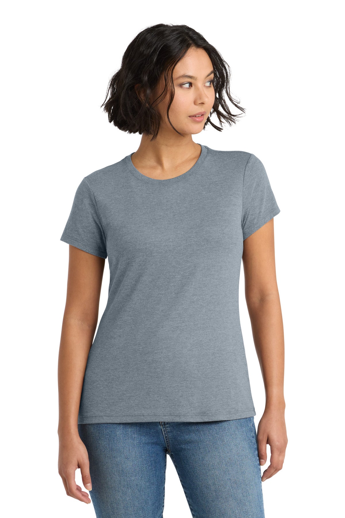 district  ®  women's perfect tri ®  tee. dm130l