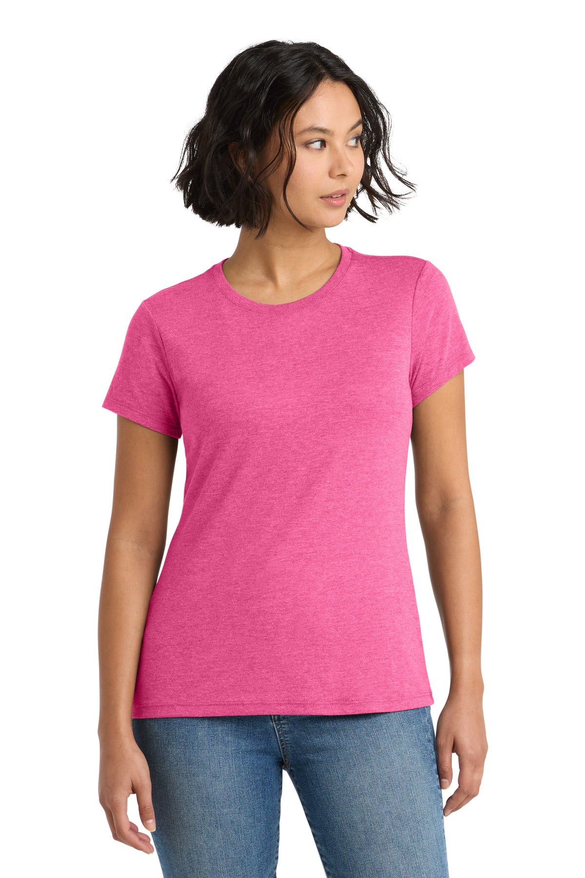 district  ®  women's perfect tri ®  tee. dm130l