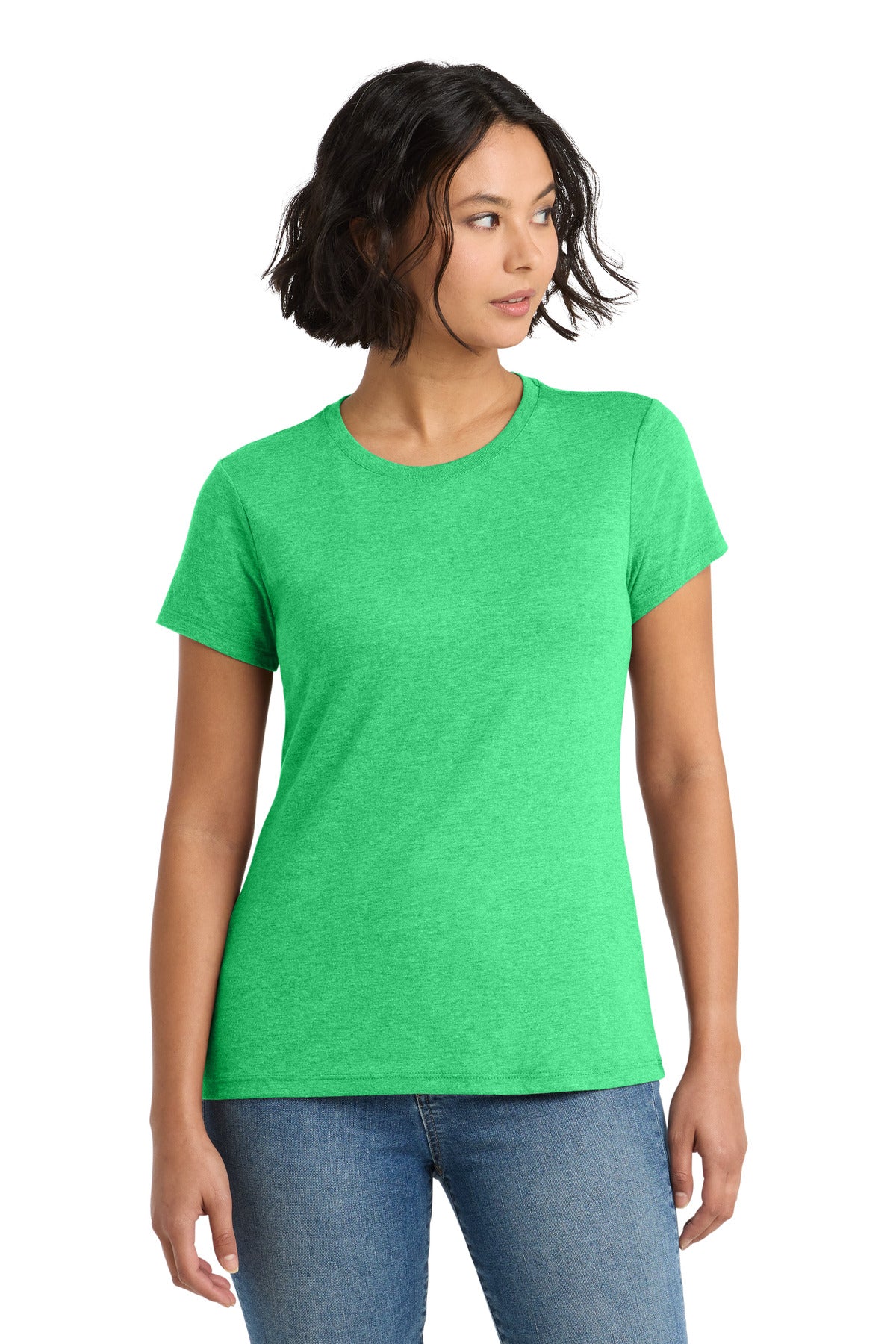 district  ®  women's perfect tri ®  tee. dm130l