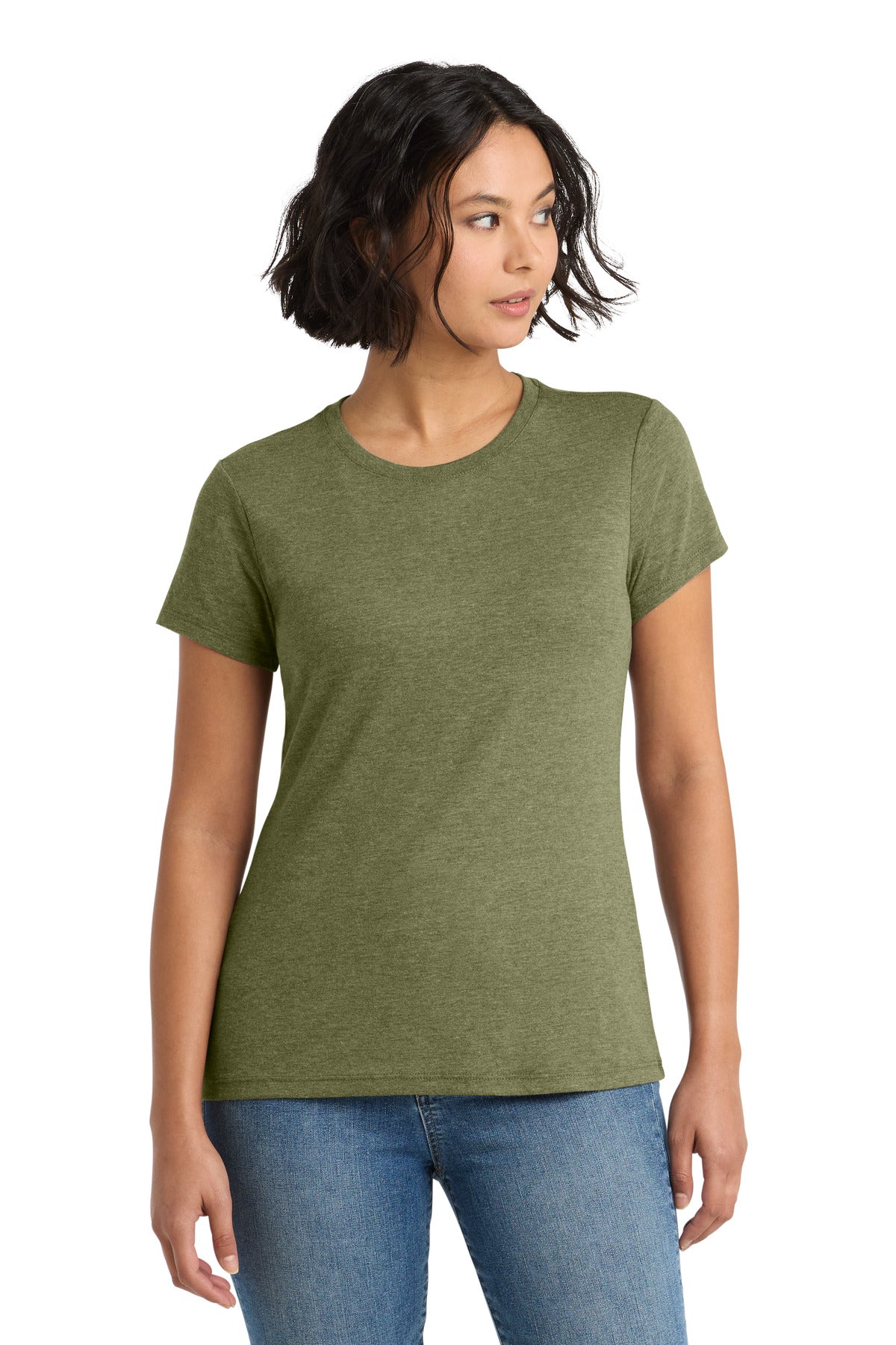 district  ®  women's perfect tri ®  tee. dm130l