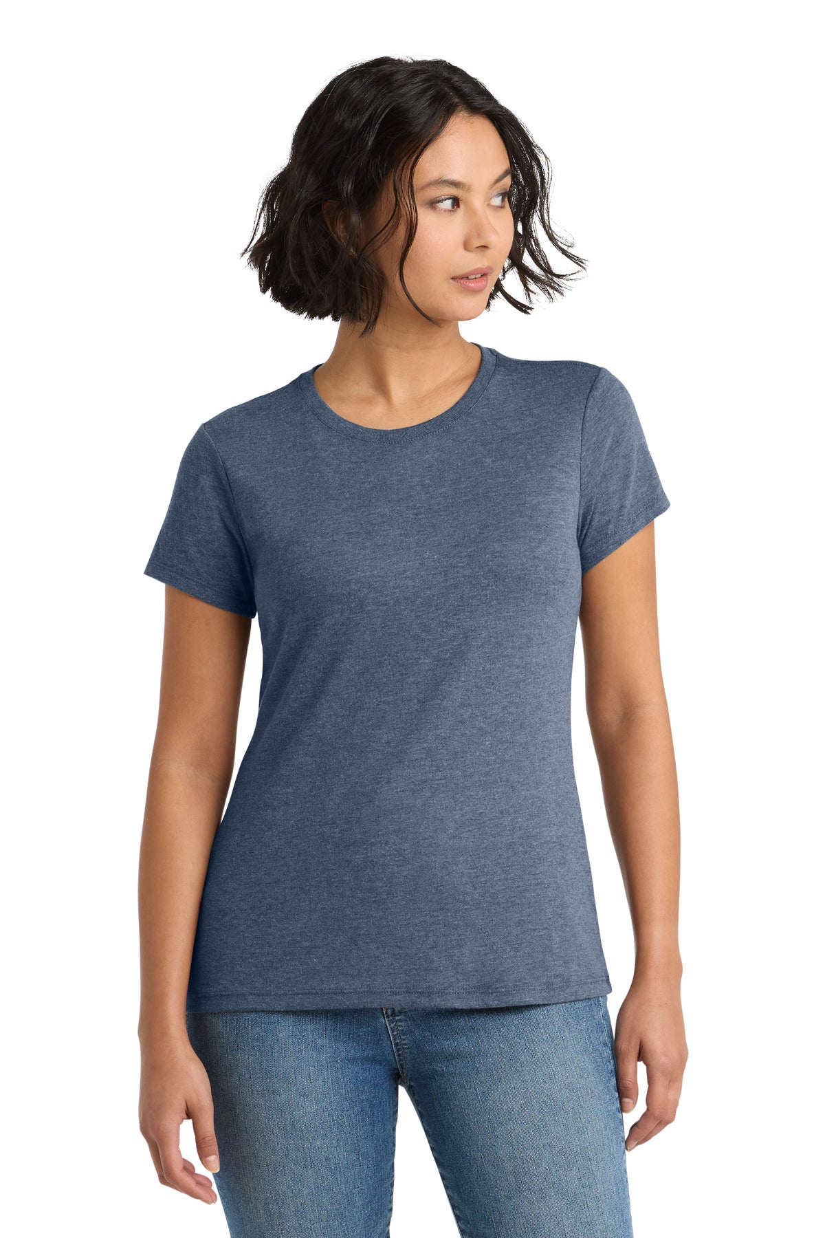 district  ®  women's perfect tri ®  tee. dm130l