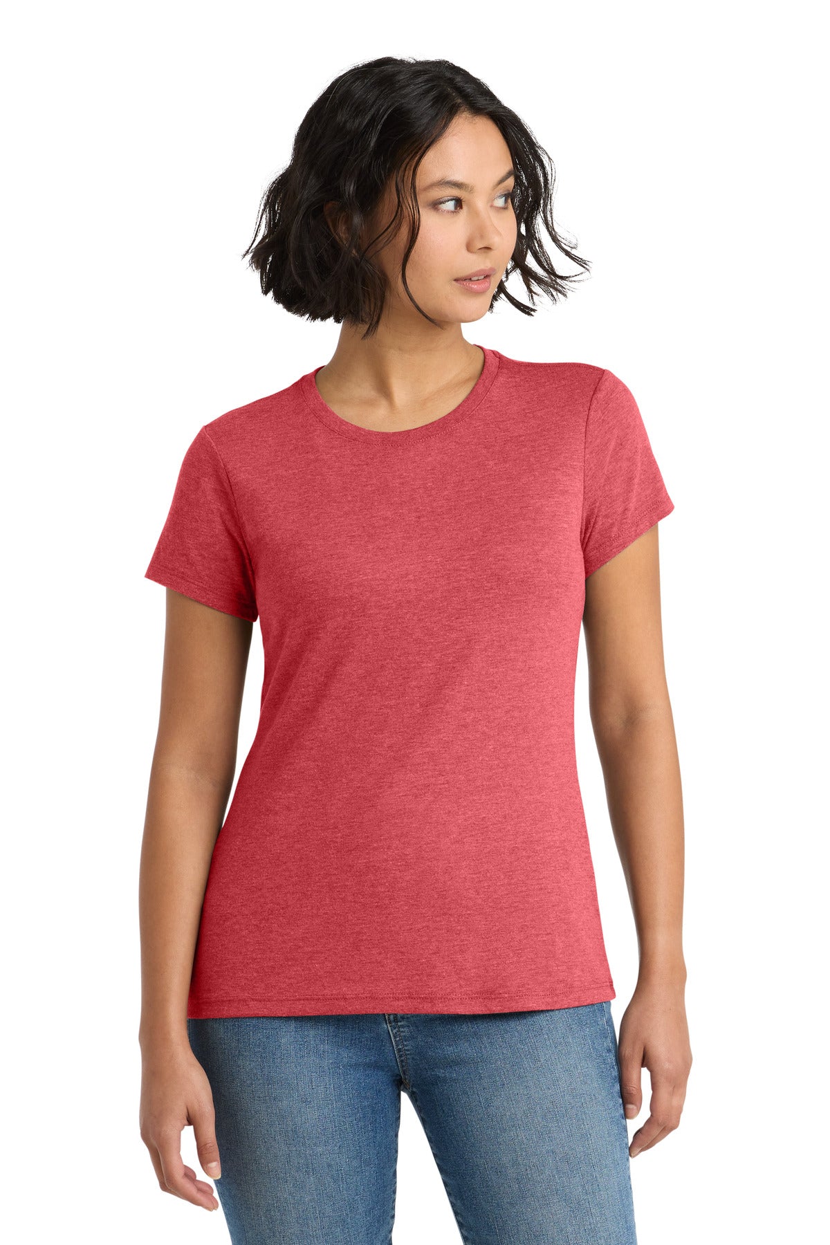 district  ®  women's perfect tri ®  tee. dm130l