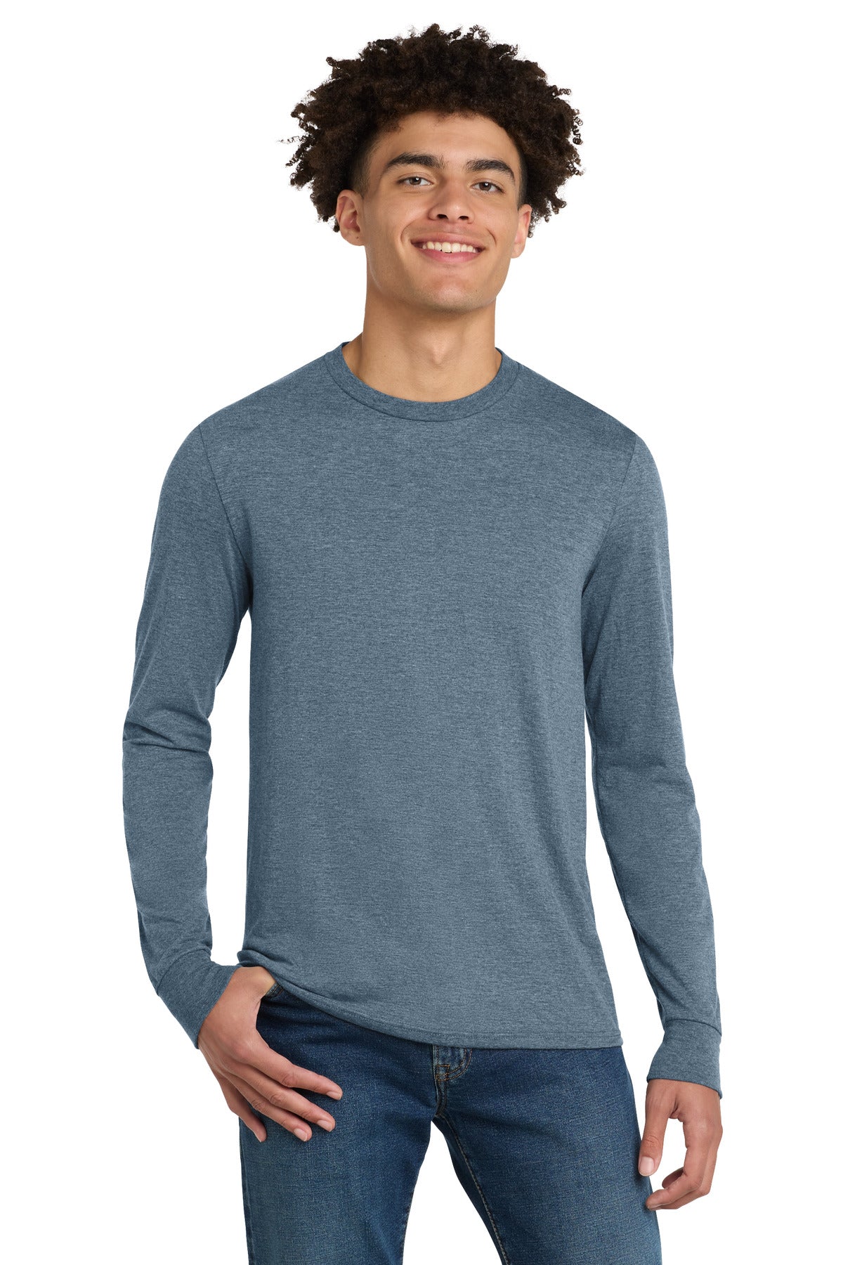 district ®  perfect tri ®  long sleeve tee . dm132