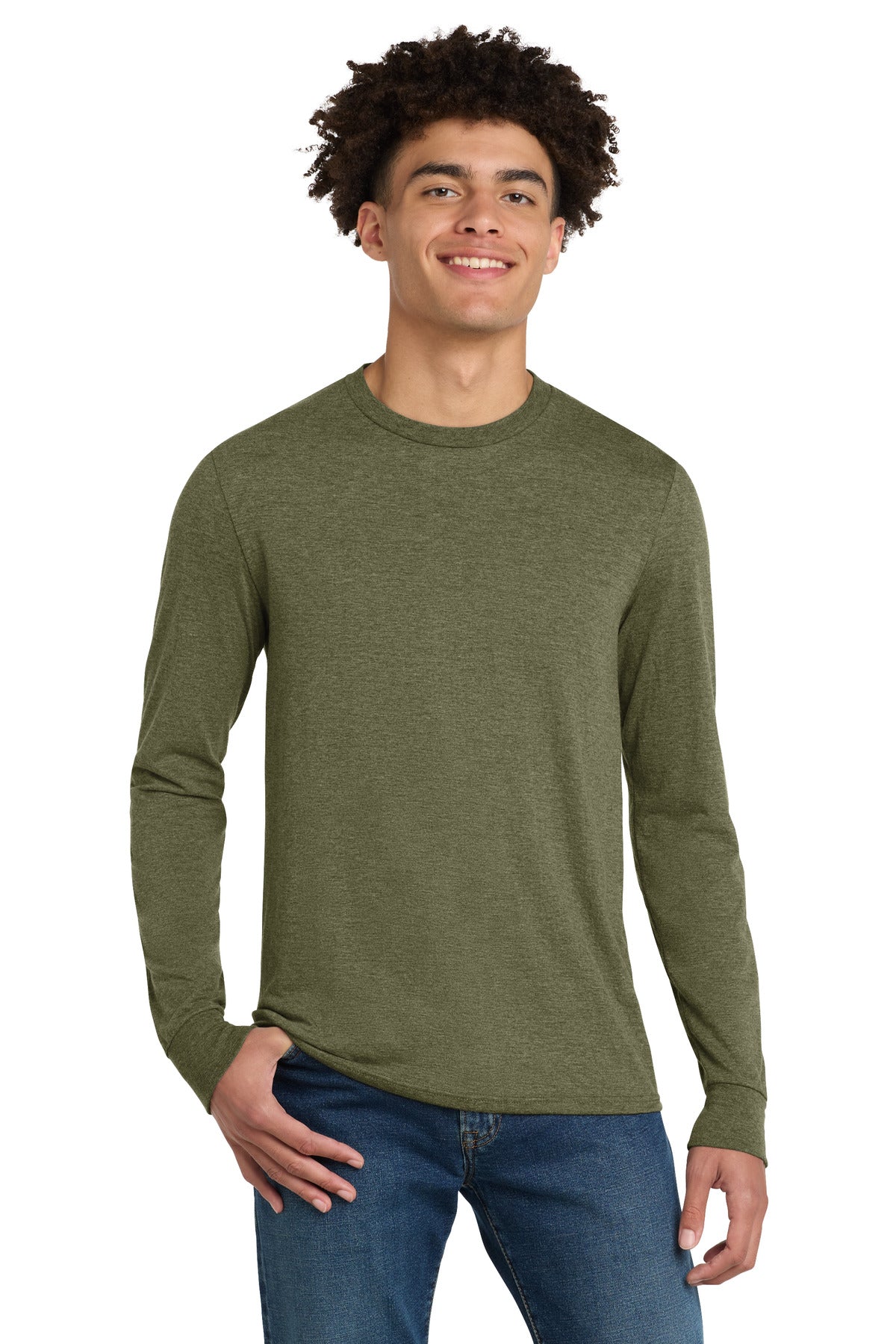 district ®  perfect tri ®  long sleeve tee . dm132