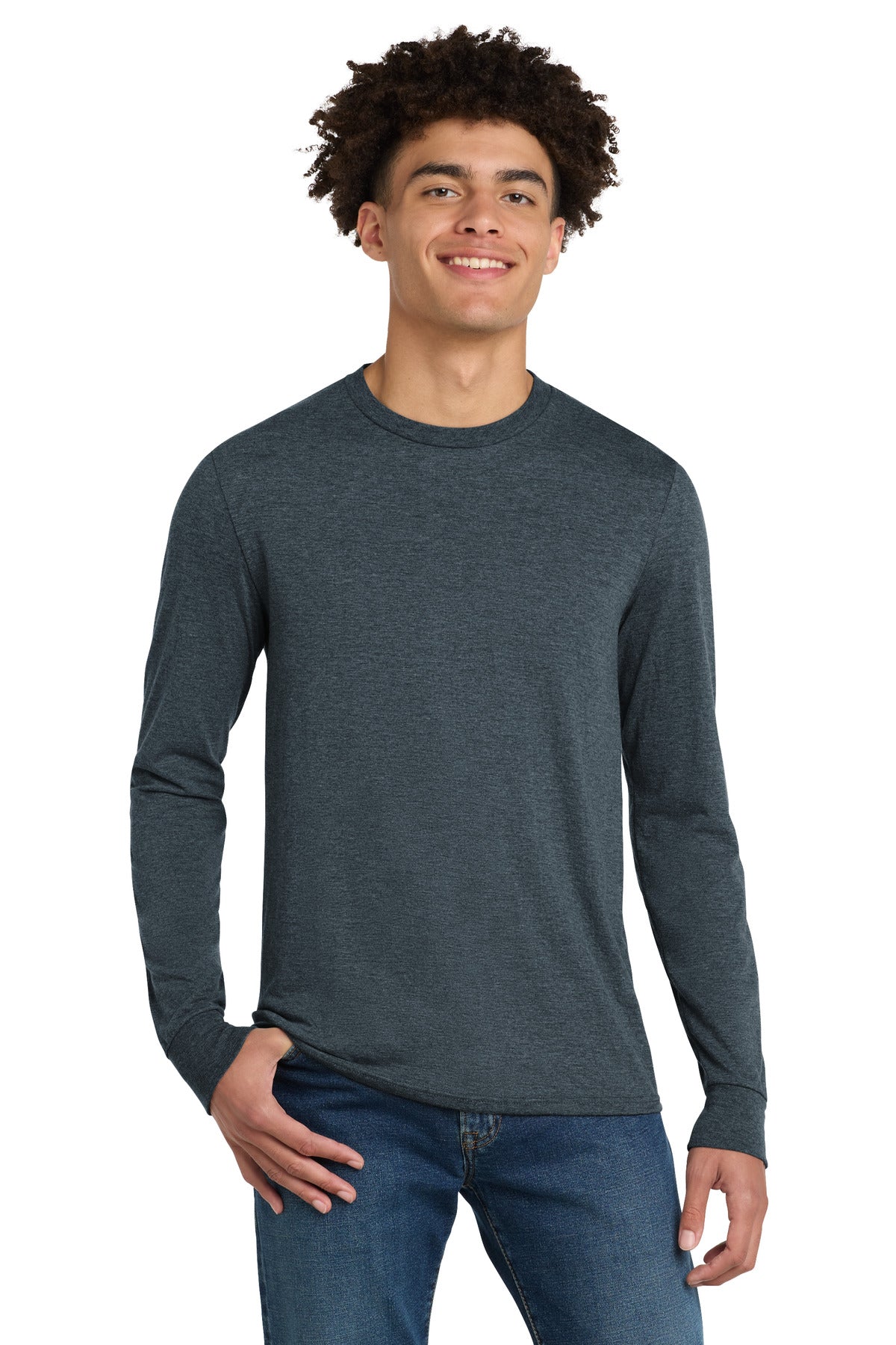 district ®  perfect tri ®  long sleeve tee . dm132