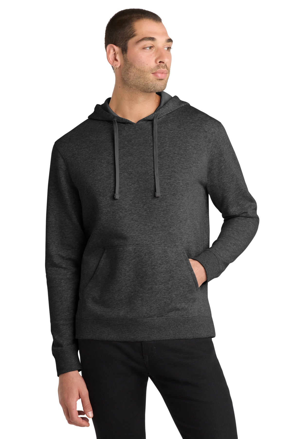 district ®  lightweight fleece hoodie. dm391